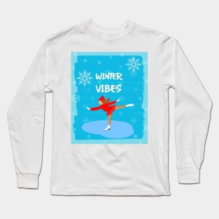 ICE Skate Winter Sports Long Sleeve T-Shirt